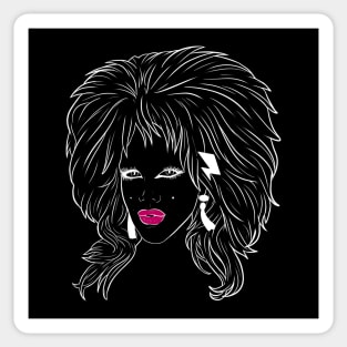 Lill the drag queen white lines Sticker